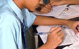 Manav Kendra Pupils Writing